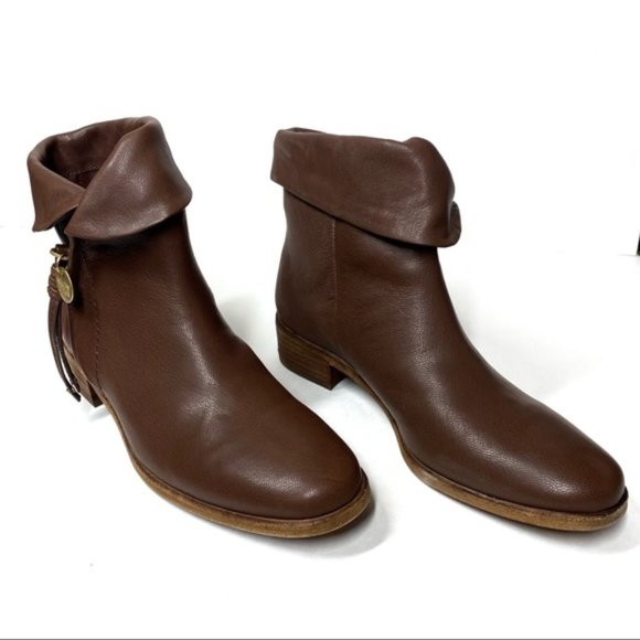 See By Chloe Masha Leather Cuff Ankle Boots Light Brown Size 6.5 NIB NWT - Picture 10 of 12